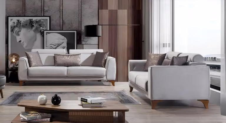 Luxus Sofagarnitur 3+3 Sitzer Garnitur Design Sofas Sofa Couch Polster Design