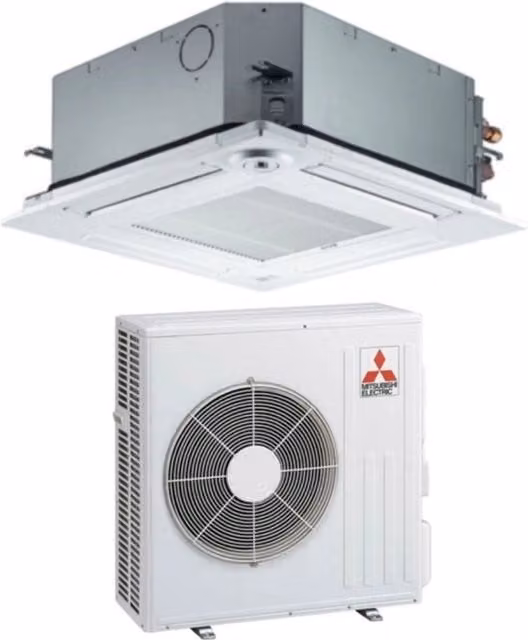 Climatizzatore Condizionatore Mitsubishi Electric Inverter a Cassetta SLZ-M60FA 21000 Btu Classe Energetica A++ con Telecomando e Griglia Inclusi e Wi-Fi Opzionale