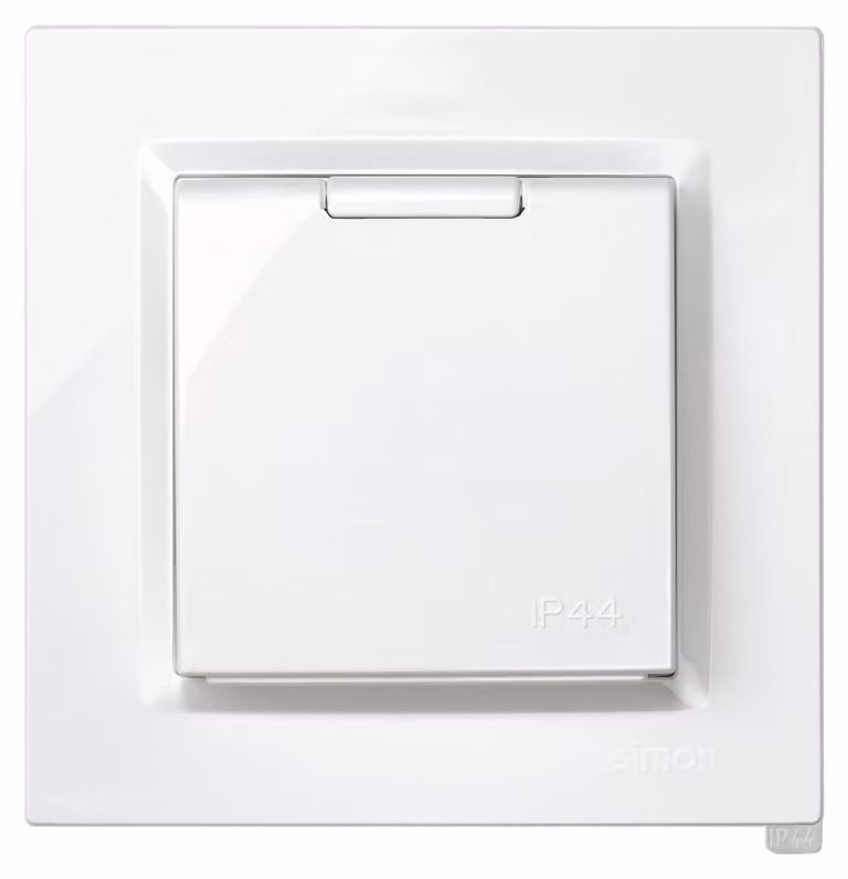 Presa monoblocco Simon 2p+t Plastica 230 V 16 A Tipo F