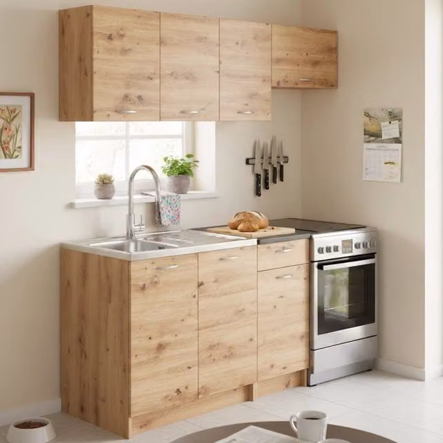 Cucinino Modulabile Sora DMORA Marrone Rovere L: 120 cm, P: 60 cm, H: 85 cm