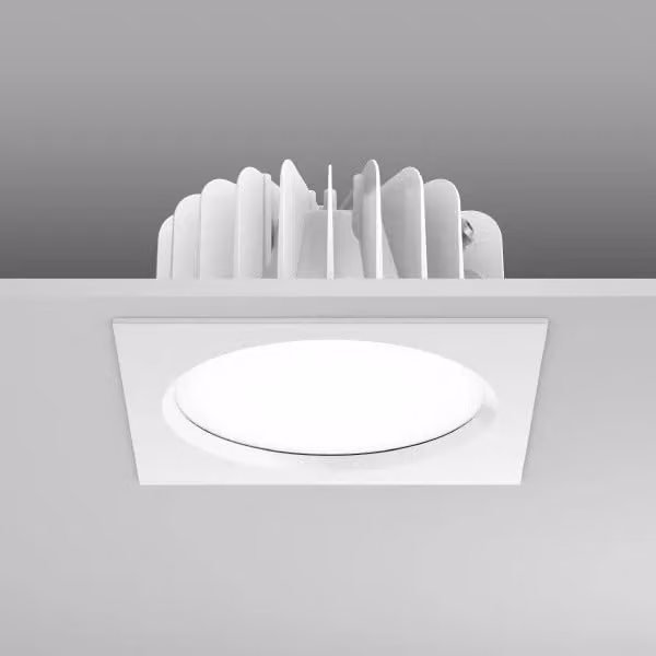 RZB Ledona ECO Square, 30 W, 2250 lm, 840, bianco, faretti da incasso con taglio di fase, L 220 P 220 A 3, 110° 901455.002.1