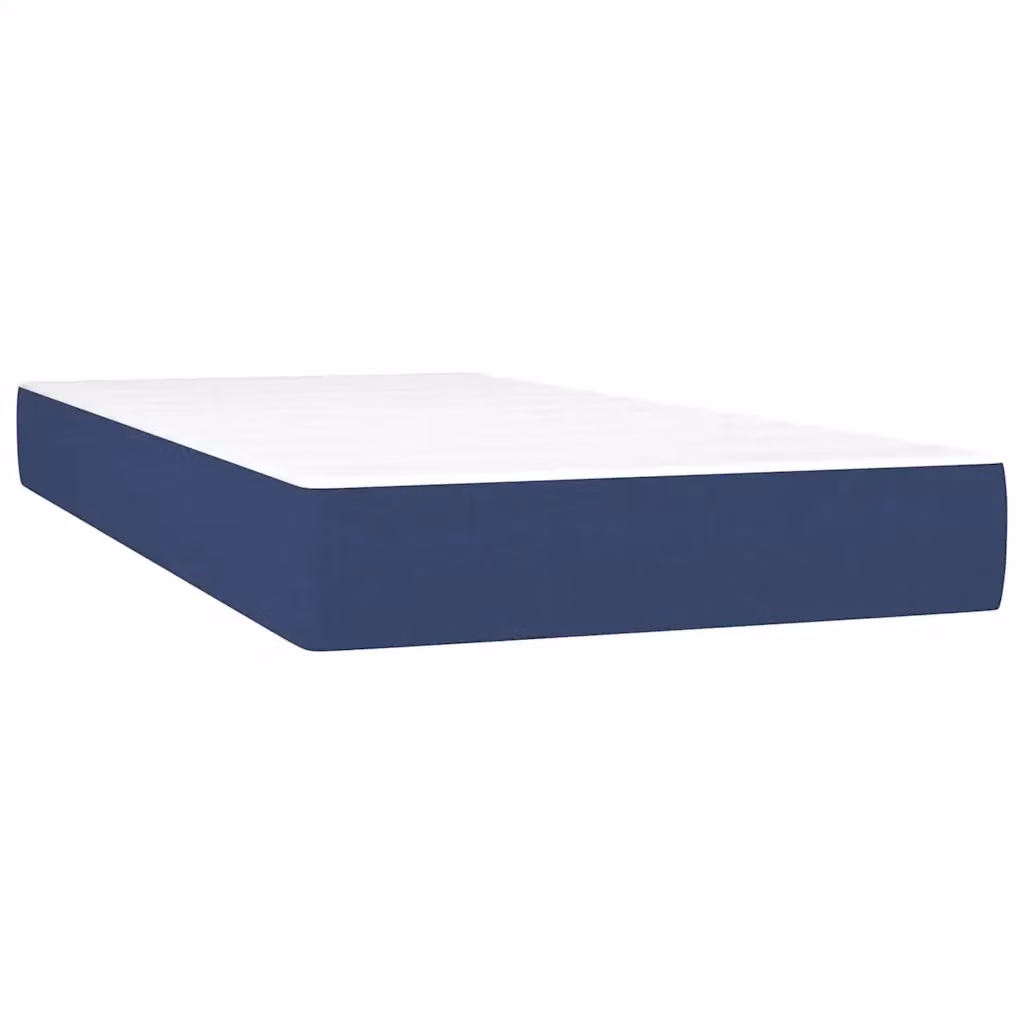 Materasso Ibrido a Molle Insacchettate vidaXL Blu e Bianco, Rigidità Media, con Regolazione della Temperatura, L/P/H: 120 x 190 x 20 cm – 2