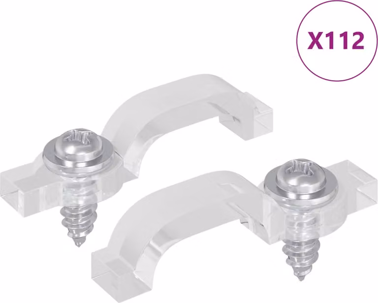 Clip per Striscia LED 23,8 mm 2 pcs Trasparente