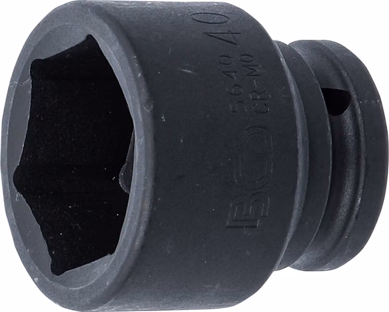 BGS Kraft Chiave a bussola esagonale a comando quadro 20 mm (3/4") SW 40 mm - 5640