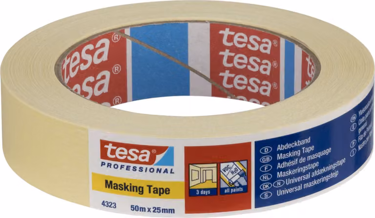 tesa 04323-00041-01 tesa Masking Tape Kreppband beige 25,0 mm x 50,0 m 1 Rolle