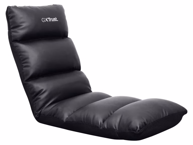 Sedia da gaming pieghevole per pavimento, regolabile, fino a 125 kg, colore nero
