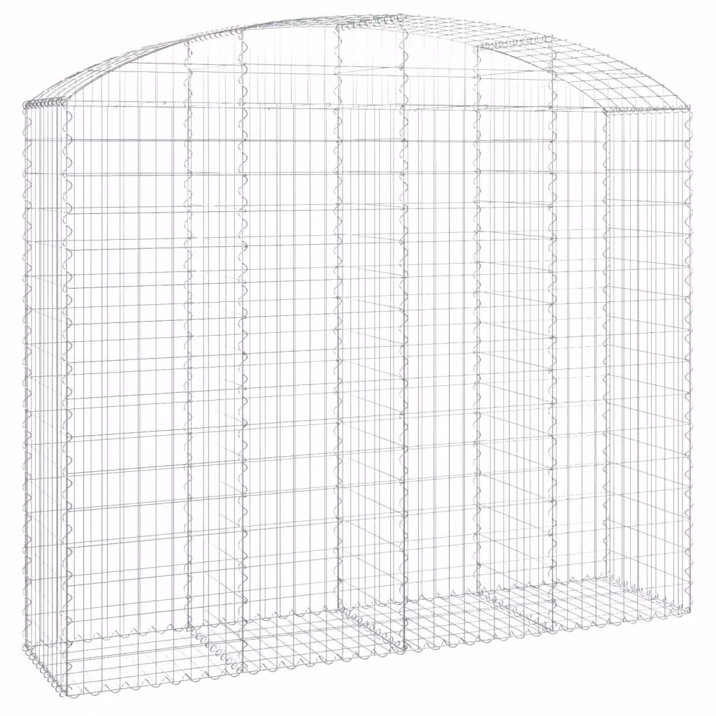 Cesto Gabbione ad Arco 200x50x160/180 cm Ferro Zincato