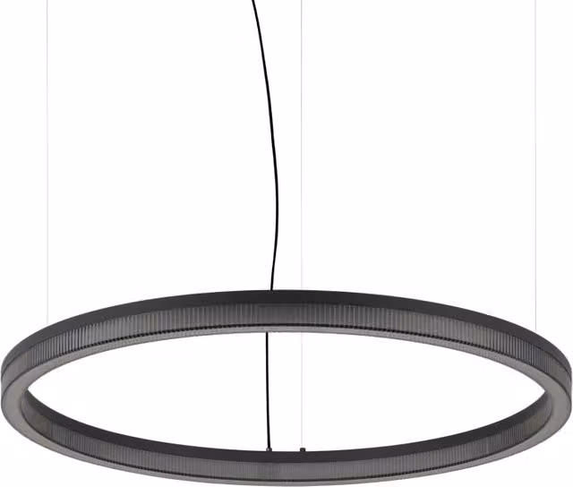 Lampada A Sospensione CROWN LED 43W Luce Calda Nero Altezza Regolabile Ideal Lux
