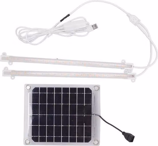 Striscia LED per illuminazione di balconi e giardini - 20W - Strisce LED per la crescita delle piante, ideali per fioriere da balcone - Illuminazione LED per giardini.