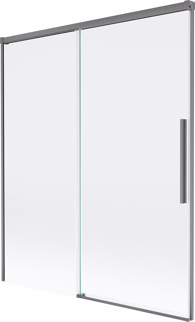 Mexen Rox paratia per vasca da bagno a 2 ante scorrevoli 140 x 150 cm, trasparente, gun metal - 8C9-140-001-95-00