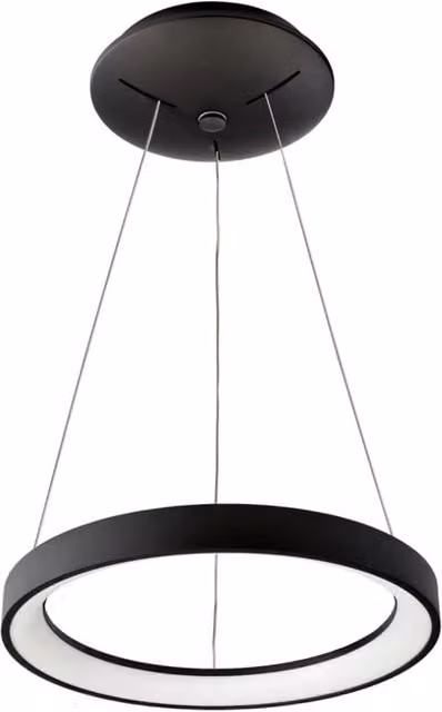 Lampadario a sospensione LED MEROPE 400 Deko-Light, design moderno circolare, dimmerabile CCT, colore nero