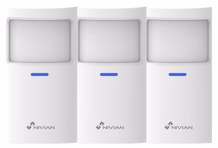 Sensore di movimento wireless per sistemi di allarme, sensore PIR per ambienti interni, portata di 100 metri