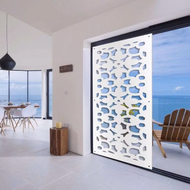 Pannello in PVC traforato parasole Signorbit colore bianco L: 98 cm, H: 198 cm
