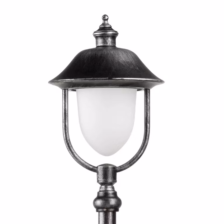 LCD Lampioncino da giardino PERDITA, Nero, Alluminio, Campagna / Rustiche, Lampada da esterni
