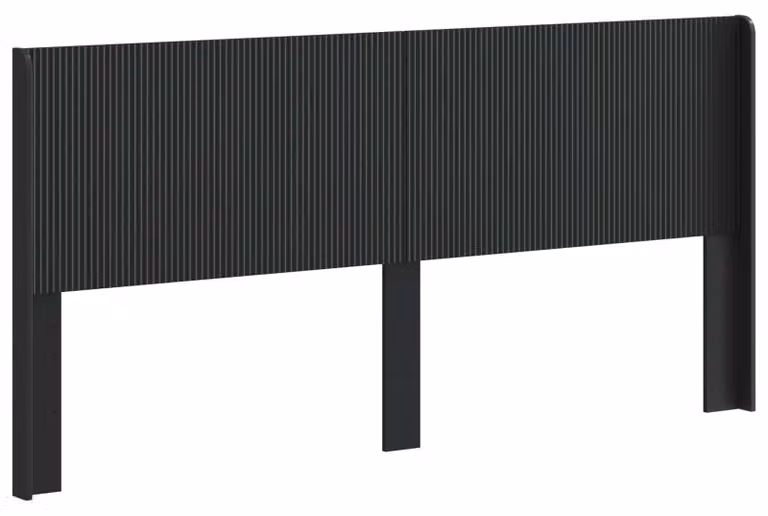 Testiera Letto Nero Legno ingegnerizzato