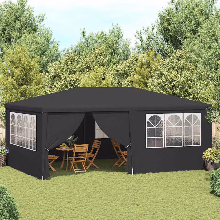 Maison Exclusive - Tenda da festa professionale con pareti laterali, dimensioni 4x6 metri, colore antracite, grammatura 90 g/m²