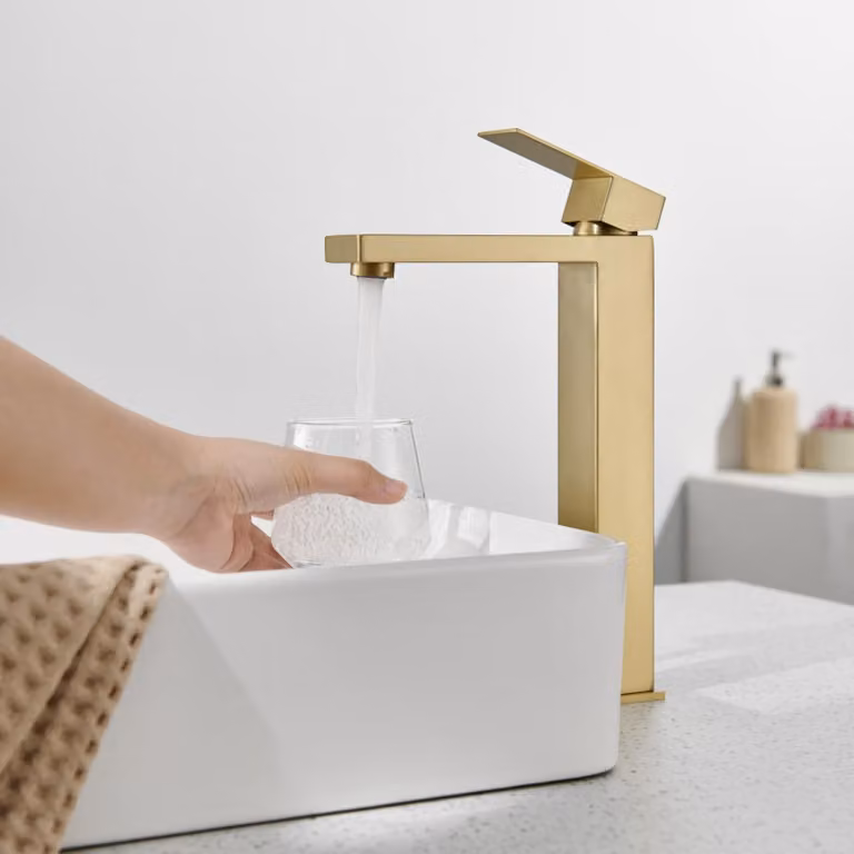 Miscelatore per lavabo, modello alto, regolabile, con altezza del beccuccio di 250 mm, per bagno