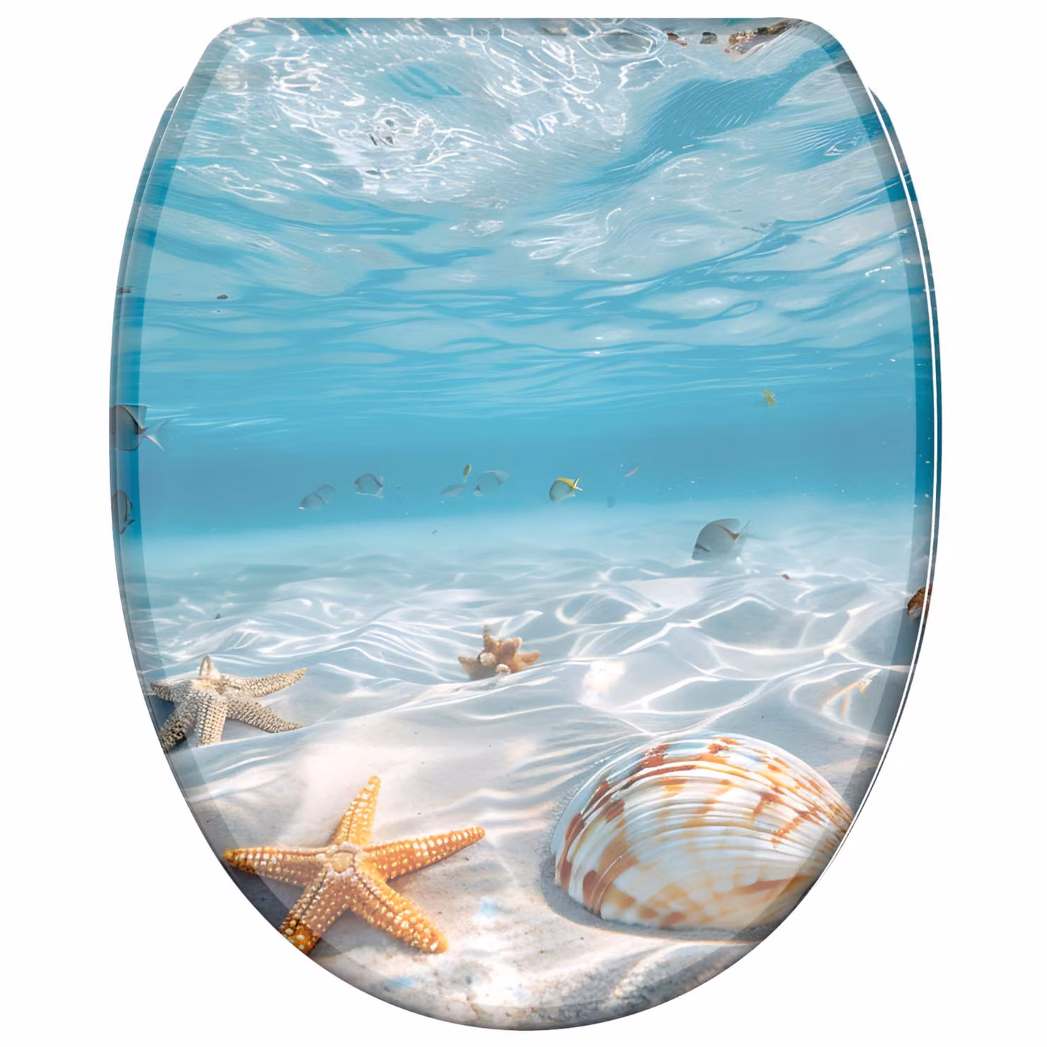Sedile per WC SANILO® Waterworld con meccanismo Soft-Close e sgancio rapido, copriwater direttamente dal produttore, sedile per WC, sedile per WC, copriwater, copriwater, sedile per WC