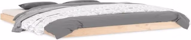 Letto matrimoniale per adulti in legno massello di pino con doghe fisse L/P: 180 x 200 cm – 1