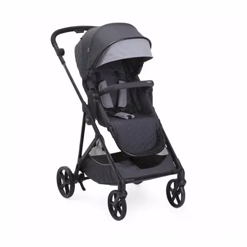 Passeggino leggero Chicco Seety grigio con sospensioni e copertura antipioggia – 2