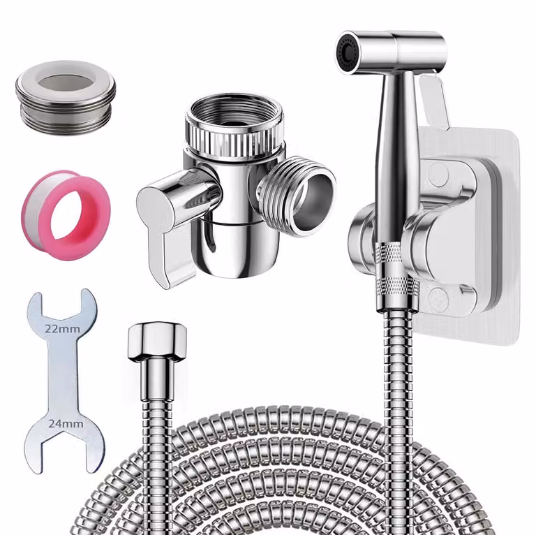 Kit per doccetta bidet portatile con soffione in acciaio inossidabile