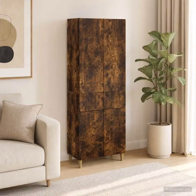 Set di armadi 2 pz Rovere Fumo Legno ingegnerizzato 3416588
