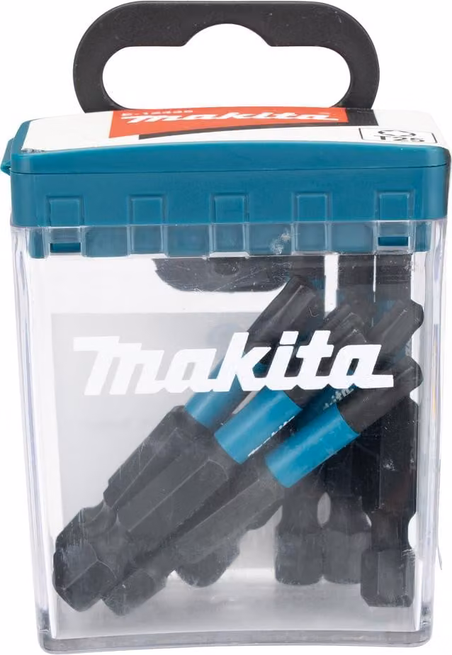 Makita E-12435 Impact Black T25-50 E-Form Flip Top Case 10 pezzi