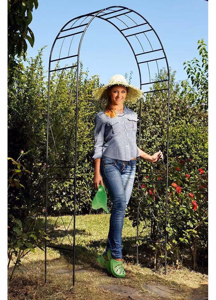 Arco da Giardino in Acciaio 36x110xH225cm Rama Bow Nero