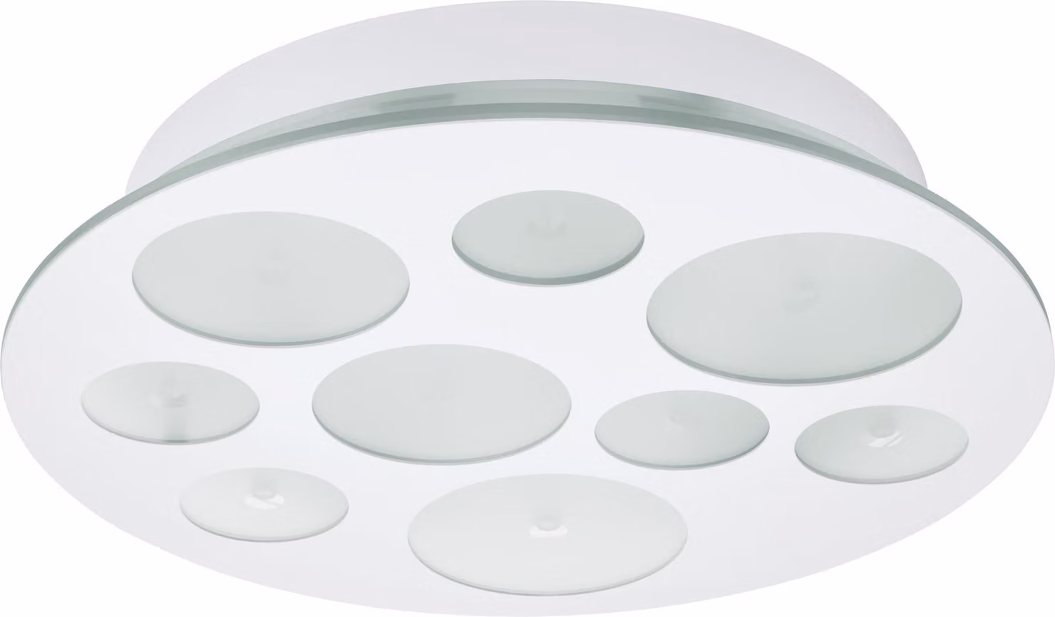 Pernato LED parete e soffitto 9x 33W vetro satinato bianco chiaro