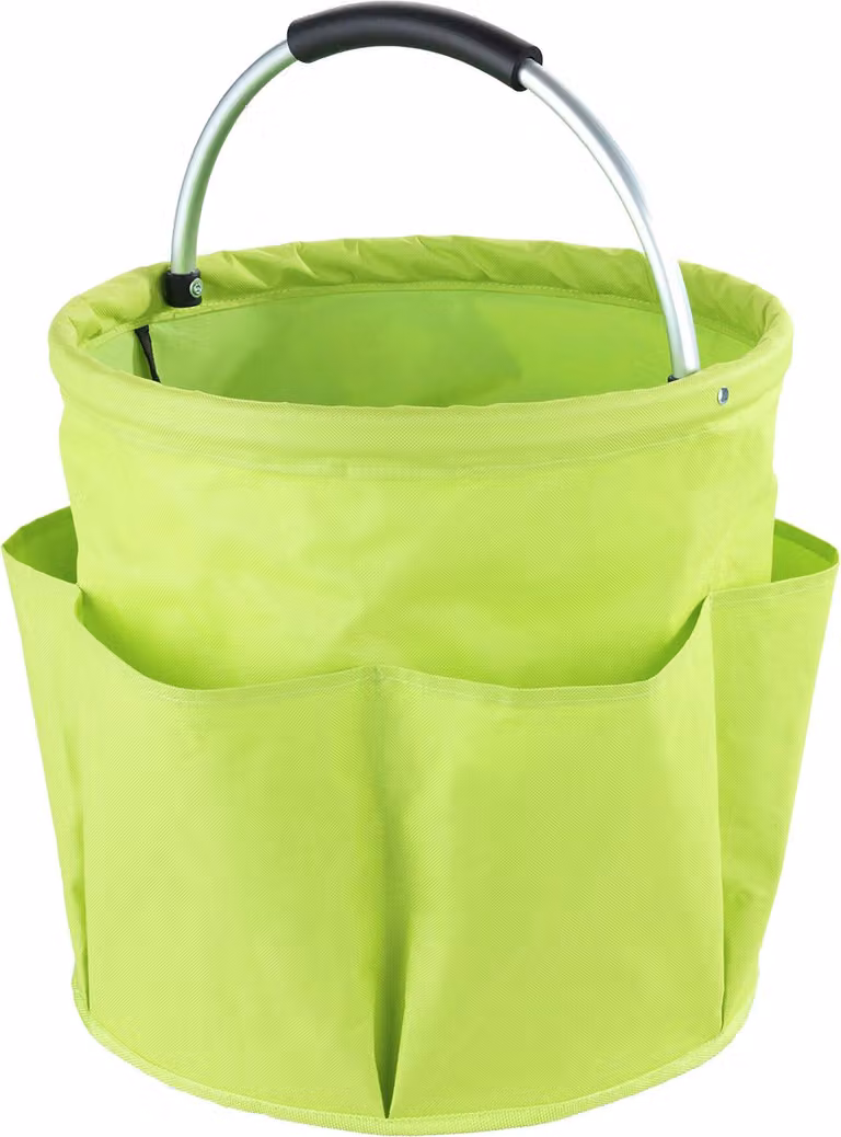 WENKO cestino per la pulizia del giardino contenitore verde borsa per la pulizia poliestere XL caddy