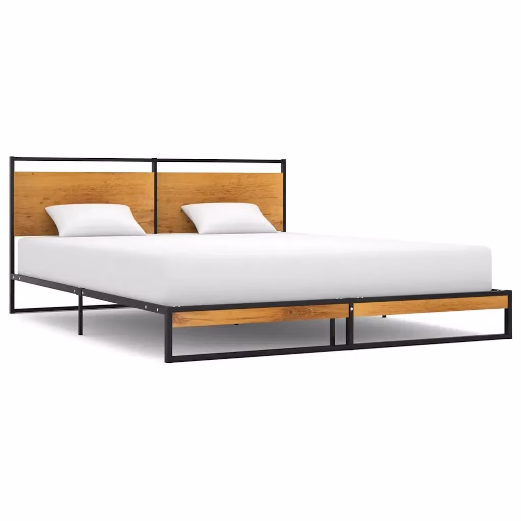 Giroletto in metallo nero vidaXL L/P: 160 x 200 cm – 2