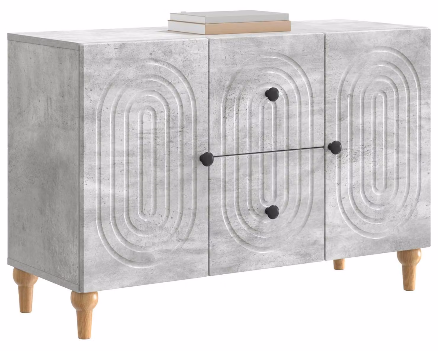 Mobile TV Grigio Cemento 89 x 34,5 x 60 cm Legno ingegnerizzato