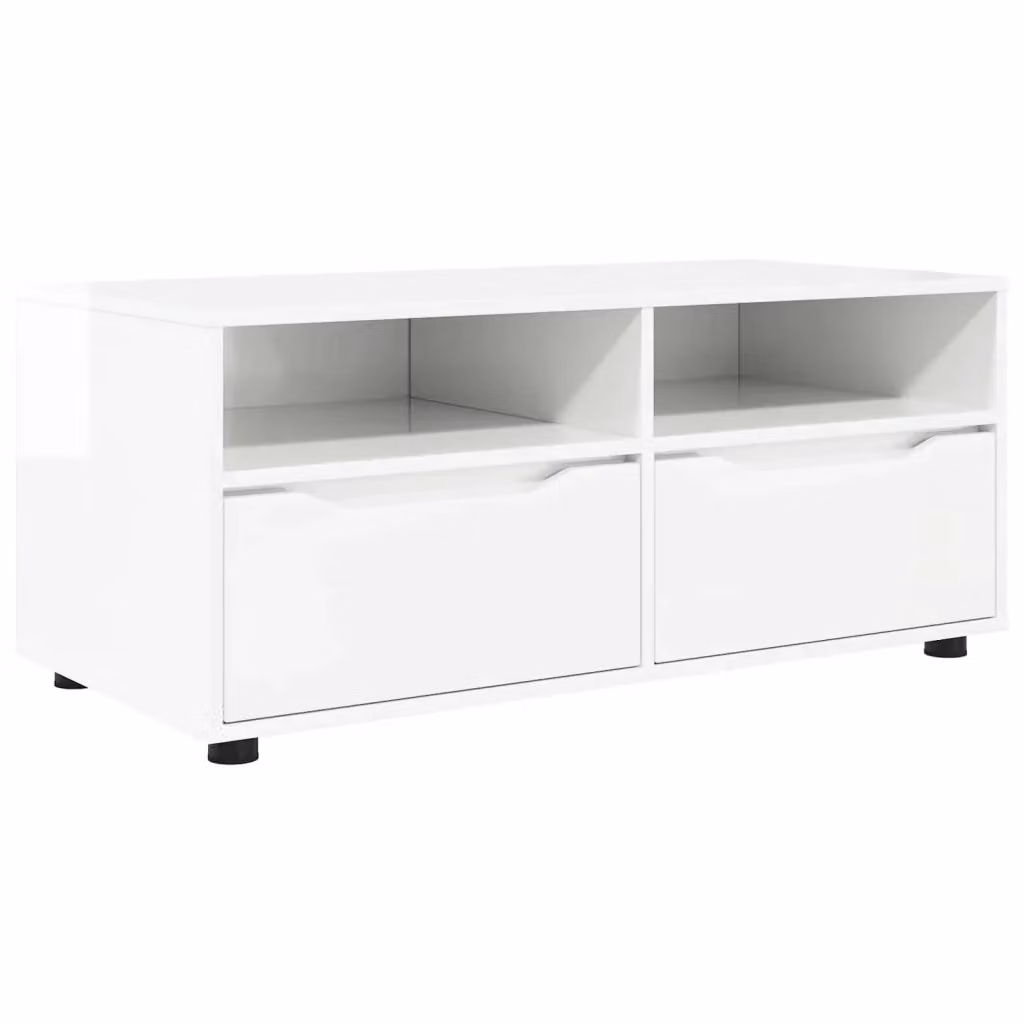 Mobile TV moderno vidaXL bianco lucido L/P/H: 100 x 48 x 43 cm – 2