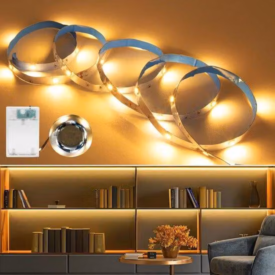 Strisce LED da 2 metri con timer per decorazioni natalizie e illuminazione degli armadi