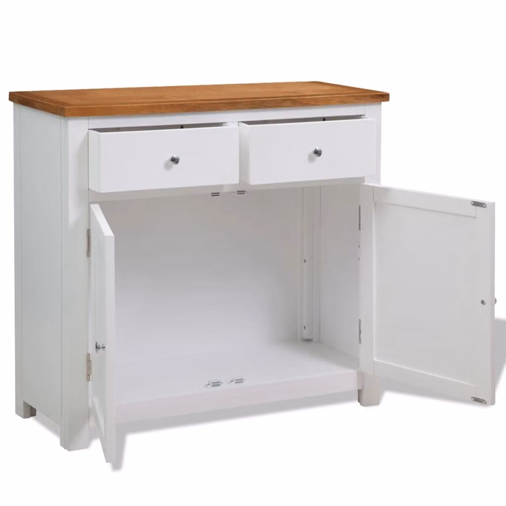 Credenza 90x33,5x83 cm in Massello di Rovere