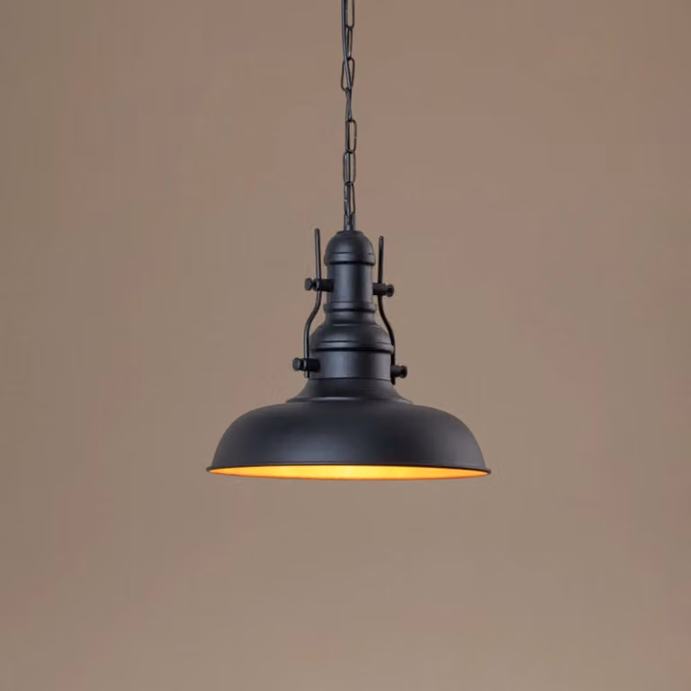 Lampada a sospensione Nota ROYALTECH, dimmerabile, Nero, Soggiorno / Sala da pranzo, Metallo, Vintage, Lampada a sospensione