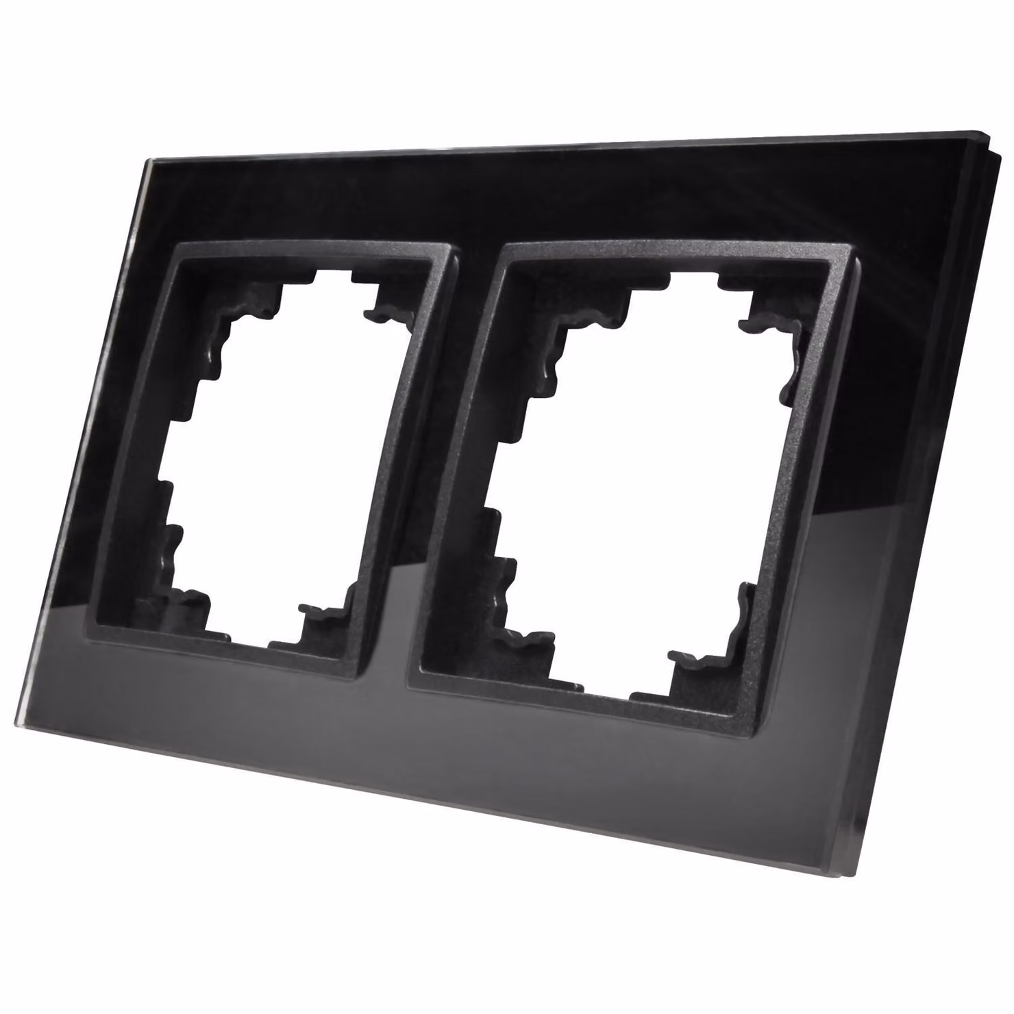 Cornice in vetro McPower "Flair", a 2 ingressi, nera