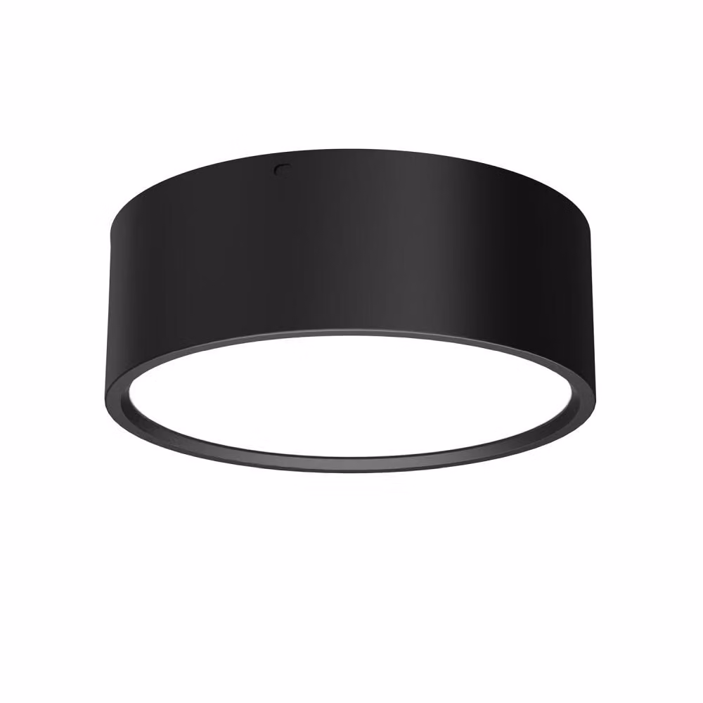 Spot a soffitto nero rotondo Ø16cm colore neutro LED 24W downlight led Luminex