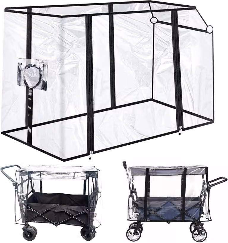 Carrello pieghevole con tettoia, impermeabile, ideale per la spiaggia