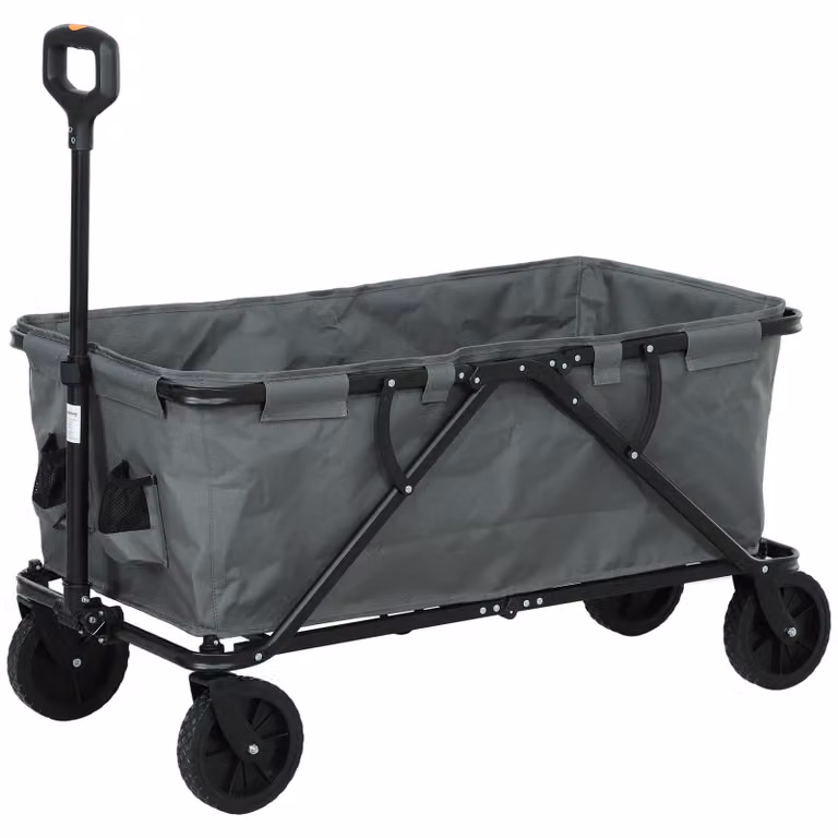 Carrello pieghevole – Carrello portante pieghevole – Carrello da giardino – Carrello per la spesa – Capacità di carico: 120 kg