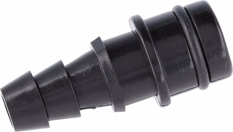 Connettore pneumatico HARTING senza valvola di intercettazione, contatto a spillo (M), diametro interno del tubo 6,0 mm, colore nero, 1 pezzo