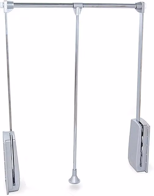 Appendiabiti Saliscendi Per Armadio In Acciaio 60-83x84cm Cromato