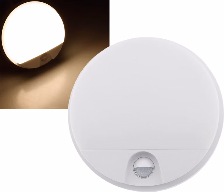 Applique a LED con rilevatore di movimento IP54 per interni/esterni 15W 1100 lumen