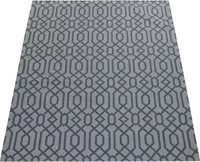 Tappeto Vera geometrico moderno grigio e beige L: 120 cm, P: 160 cm