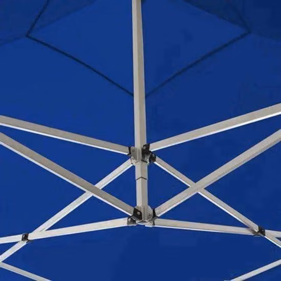 Tenda da festa in alluminio con telo parasole e tetto impermeabile, dimensioni 3x3 metri, struttura leggera, colore blu