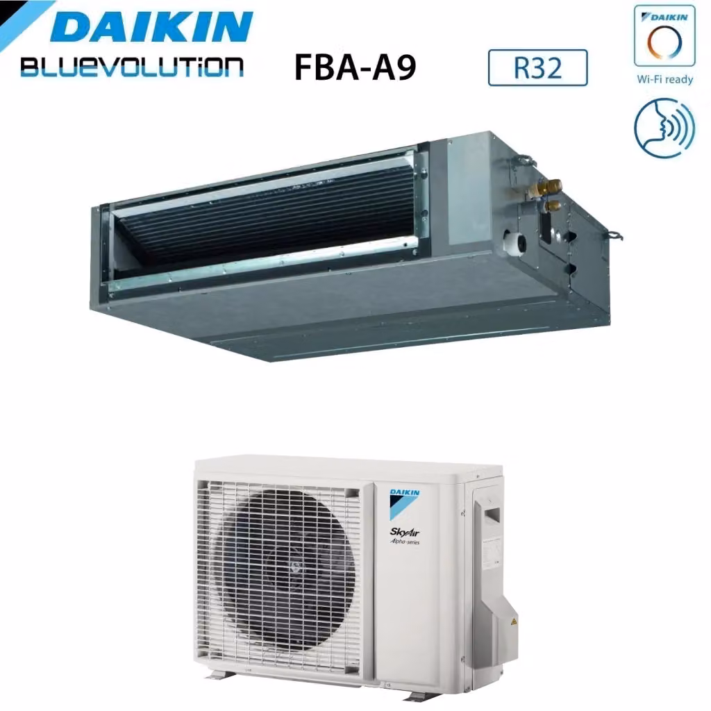 Condizionatore Canalizzato Daikin Bluevolution FBA71A + RZAG71NV1 Monofase 24000 Btu Classe A++/A+ con Wi-Fi Opzionale – 2