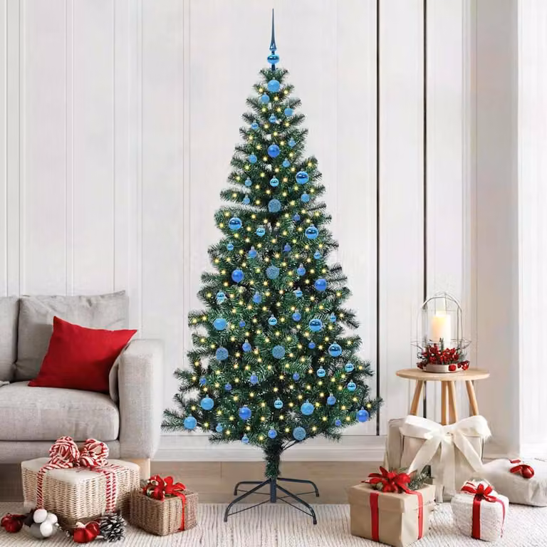 Maison Exclusive - Albero di Natale artificiale illuminato, verde, 210 cm