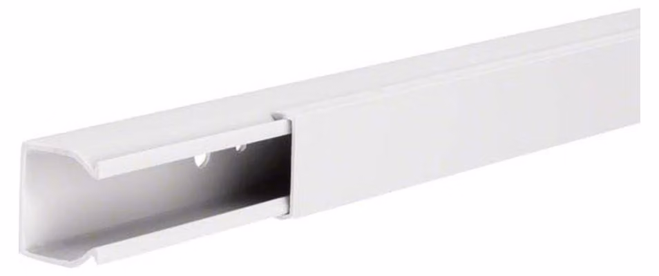 2 metri di percorso cavo LF 25x25mm fw - Conduttore 25x25mm RAL9016 LF2502509016