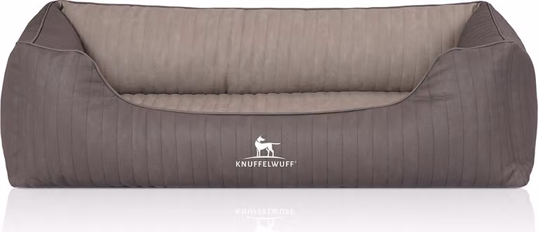 Cuccia ortopedica per cani Outlander in Pelle finta trapuntata al laser XXL grigio-grigio