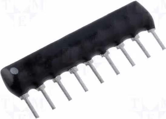 Rete di resistenze: X 10kΩ, montaggio a foro passante. Numero di resistenze: 8, potenza: 0,125W, tolleranza: ±2%, codice: RNLA09G0103B0E. Resistenza